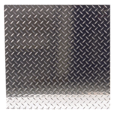 SteelWorks 0.06 in. X 24 in. W X 24 in. L Bright Aluminum Diamond Tread Plate