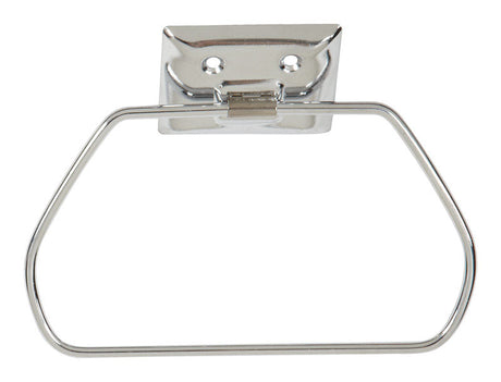 DECKO Chrome Silver Stirrup Towel Ring Steel