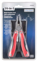 Vulcan NT619 14-in-1 Multi-Tool, 14-Function, Foldable Handle