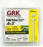 GRK Fasteners FIN/Trim 17828 Screw, #8 Thread, 2 in L, Trim Head, Star Drive, Steel, 100 PK