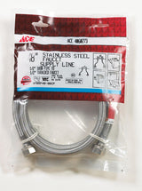 Ace 1/2 in. FIP X 1/2 in. D FIP 48 in. Braided Stainless Steel Supply Line