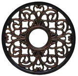 Westinghouse 7776400 Ceiling Medallion, 16 in Dia, Polyurethane, Antique Bronze, For: Ceiling Fans