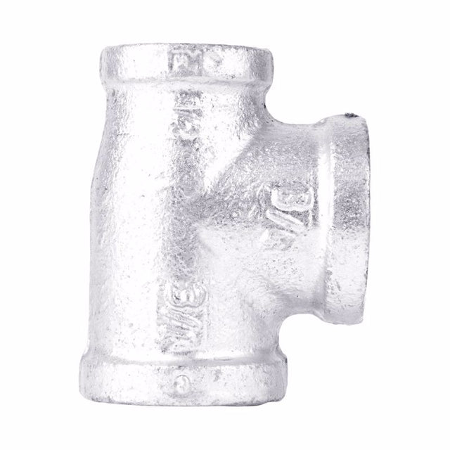 STZ Industries 3/4 in. FIP each X 1/2 in. D FIP FIP Galvanized Malleable Iron Reducing Tee