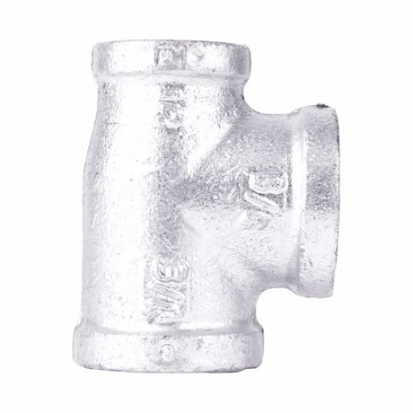 STZ Industries 3/4 in. FIP each X 1/2 in. D FIP FIP Galvanized Malleable Iron Reducing Tee