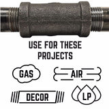 STZ Industries 1-1/4 in. MIP each X 1 in. D FIP Black Malleable Iron Hex Bushing