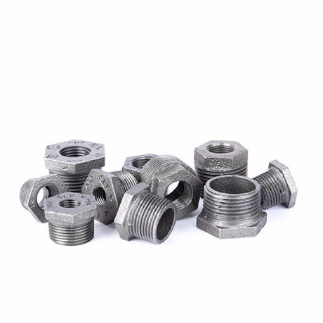 STZ Industries 1-1/4 in. MIP each X 1 in. D FIP Black Malleable Iron Hex Bushing