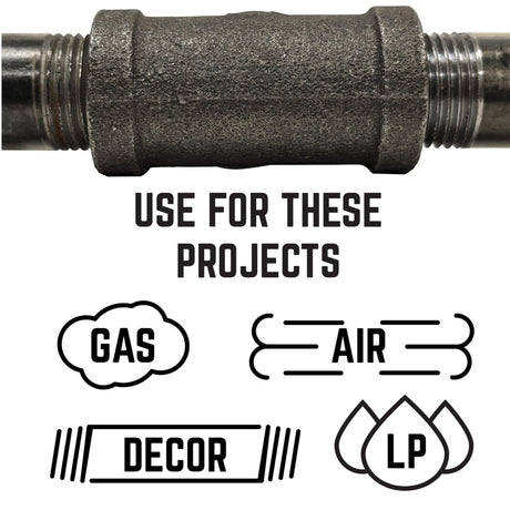 STZ Industries 2 in. MIP each X 1 in. D Black Malleable Iron Hex Bushing