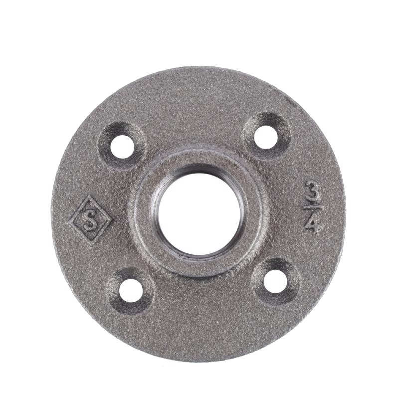 STZ Industries 3/4 in. FIP each Black Malleable Iron Floor Flange, Pack of 5