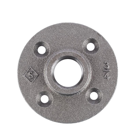 STZ Industries 3/4 in. FIP each Black Malleable Iron Floor Flange, Pack of 5