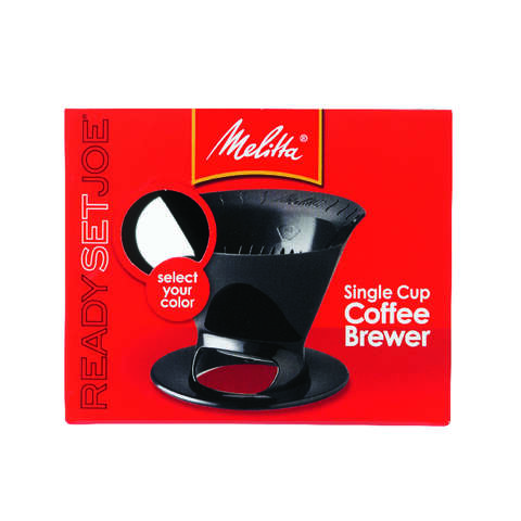 Melitta Ready Set Joe 1 cups Black Pour-Over Coffee Brewer