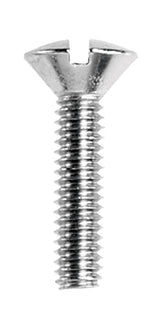Danco No. 8-32 X 3/4 in. L Slotted Oval Head Chrome-Plated Brass Faucet Handle Screw 1 pk, Pack of 5