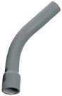 Carlon UA7ALBR Elbow, 3 in Trade Size, 45 deg Angle, SCH 80 Schedule Rating, PVC, Bell End, Gray, Pack of 3