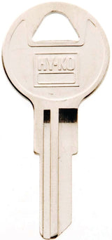 Hy-Ko 11010CG16 Key Blank, Brass, Nickel, For: Chicago Cabinet, House Locks and Padlocks, CG16 Key Number, Pack of 10