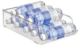 iDESIGN 70036 Water Bottle Storage Organizer, 9 Bottles, 13-3/4 in L, 9 in W, 4 in H, Plastic, Clear, Pack of 4