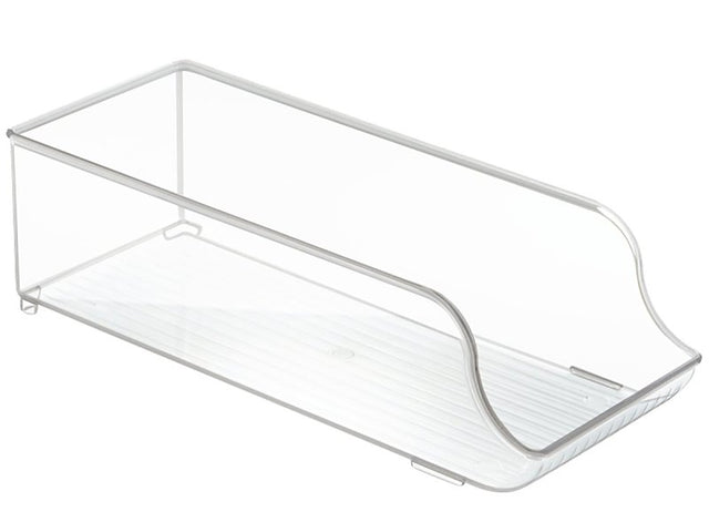 iDESIGN 70930 Soda Can Organizer, 5-1/2 in L, 13-3/4 in W, 4 in H, Plastic, Clear, Pack of 6