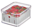 iDESIGN Crisp Produce 71643 Storage Bin, 8.32 in L, 6.32 in W, 3.76 in H, Plastic, Gray, Pack of 6