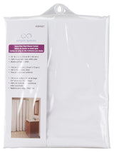 Simple Spaces SD-MCP01-W3L Shower Curtain, Vinyl, White, White