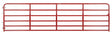 Tarter 2RG16 Bull Gate, 16 ft W Gate, 52 in H Gate, Steel Frame, Red