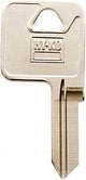 Hy-Ko 11010TM12 Key Blank, Brass, Nickel, For: Trimark Cabinet, House Locks and Padlocks, TM12 Key Number, Pack of 10