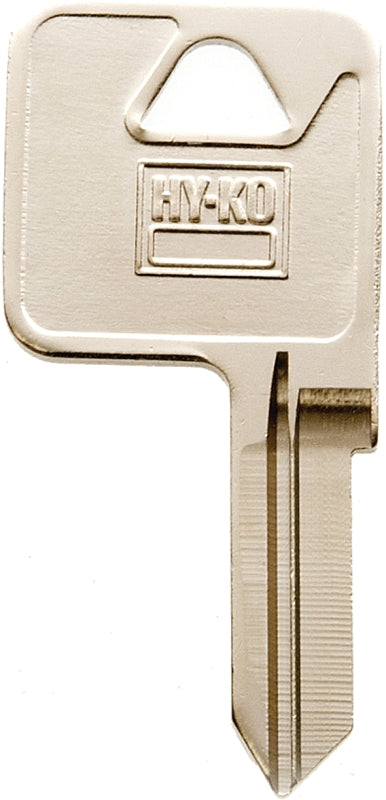 Hy-Ko 11010TM12 Key Blank, Brass, Nickel, For: Trimark Cabinet, House Locks and Padlocks, TM12 Key Number, Pack of 10