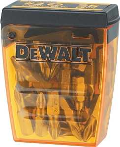 DEWALT DWAF2002B25 Insert Bit Tip, #2 Drive, Phillips Drive, 1/4 in Shank, Hex Shank, 1 in L, Tool Steel