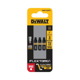 DEWALT FlexTorq DWAF1SQ2IR3 Impact Screwdriver Bit, #2 Drive, Square Drive, 1/4 in Shank, Hex Shank, 1 in L, Steel