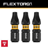DEWALT FlexTorq DWAF1SQ2IR3 Impact Screwdriver Bit, #2 Drive, Square Drive, 1/4 in Shank, Hex Shank, 1 in L, Steel