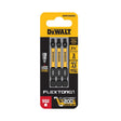 DEWALT FlexTorq DWAF2SQ2IR3 Screwdriver Bit, #2 Drive, Square Drive, 1/4 in Shank, Hex Shank, 2-1/4 in L, HSS