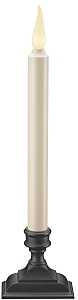 Xodus Innovations FPC1650A Candle, 12 in H, LED Bulb, Plastic, Ivory, Internal Light/Music: Internal Light, Pack of 6