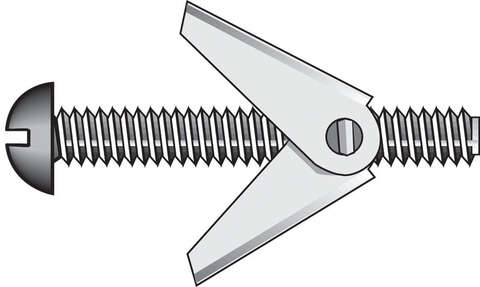 Hillman Fas-N- Tite 3/16 in. D X 4 in. L Round Steel Toggle Bolt 50 pk