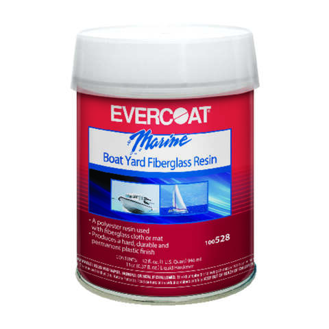 Evercoat Marine Boat Yard Fiberglass Resin 1 qt
