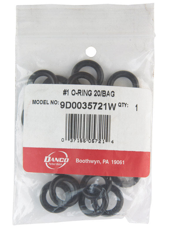 Danco 21/32 in. D X 13/32 in. D #1 Rubber O-Ring 20 pk