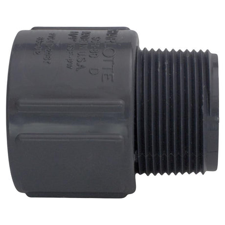 Charlotte Pipe 3/4 in. Slip X 3/4 in. D MPT PVC Adapter 1 pk