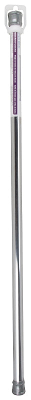 Simple Spaces SD-SR36-C3L Shower Curtain Rod, 7-1/2 lb, 36 to 63 in L Adjustable, 1 in Dia Rod, Steel, Chrome