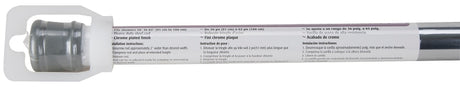 Simple Spaces SD-SR36-C3L Shower Curtain Rod, 7-1/2 lb, 36 to 63 in L Adjustable, 1 in Dia Rod, Steel, Chrome