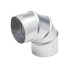Deflect-O 4 in. L X 4 in. D Silver Aluminum Vent Elbow, Pack of 12