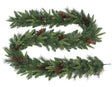 Puleo Asia Limited 333-4463-G9 Pre-Lit Pacific Fir Garland, 240 Tips, B/O, 9 ft, Pack of 6