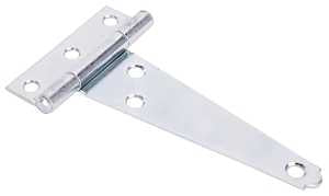 ProSource LTH-Z04-013L T-Hinge, Steel, Zinc, Fixed Pin, 180 deg Range of Motion, 13 (Pc) lb, Pack of 10