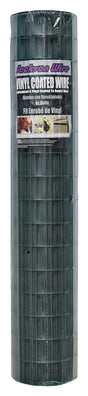 Jackson Wire 10 14 26 30 Welded Garden Fence, 50 ft L, 48 in H, 2 x 3 in Mesh, 16, Green, Galvanized