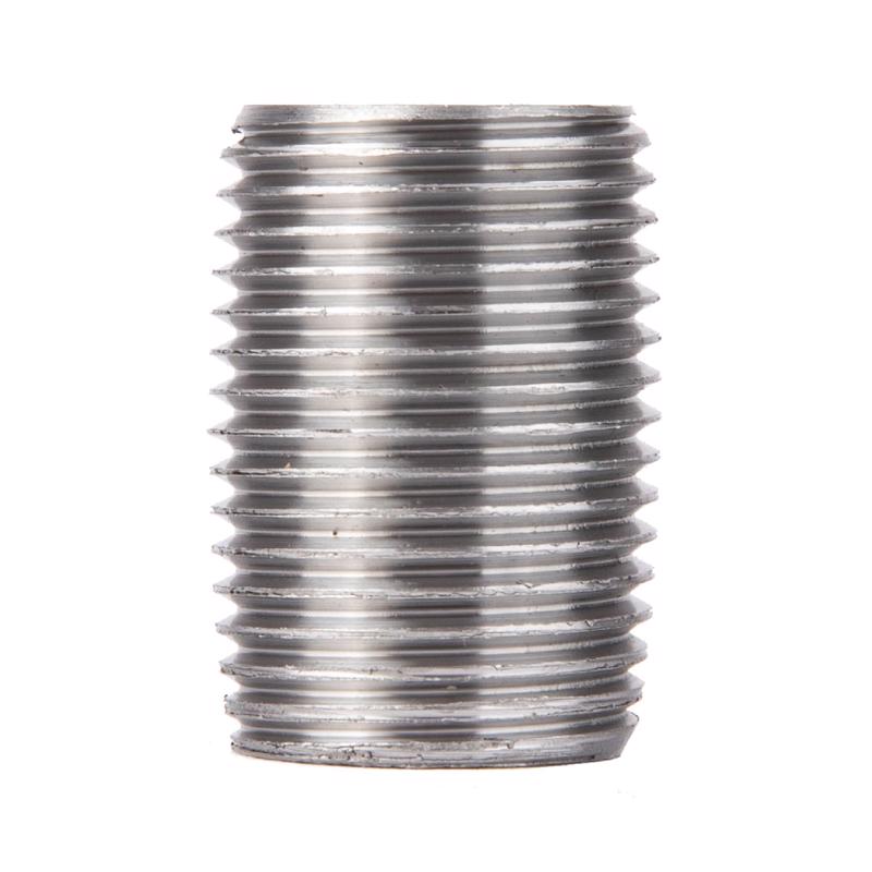 STZ Industries 1/2 in. MIP each X 1/2 in. D MIP Galvanized Steel Close Nipple, Pack of 5
