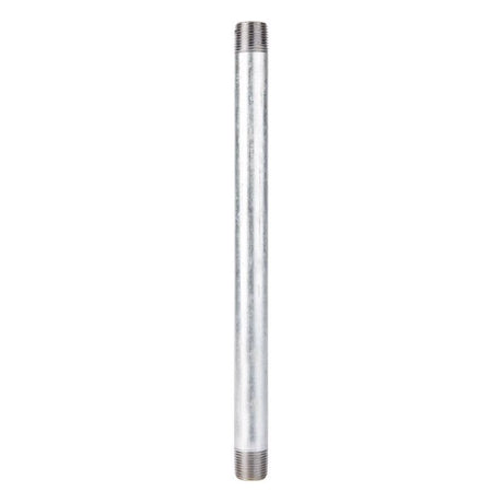 STZ Industries 1/2 in. MIP each X 1/2 in. D MIP Galvanized Steel 12 in. L Nipple