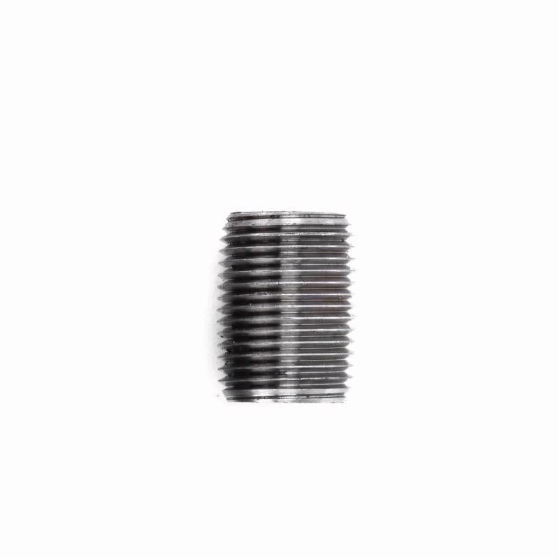 STZ Industries 1/4 in. MIP each X 1/4 in. D MIP Black Steel Close Nipple, Pack of 5