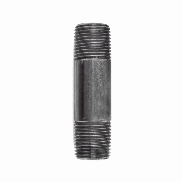 STZ Industries 1/4 in. MIP each X 1/4 in. D MIP Black Steel 3 in. L Nipple, Pack of 5