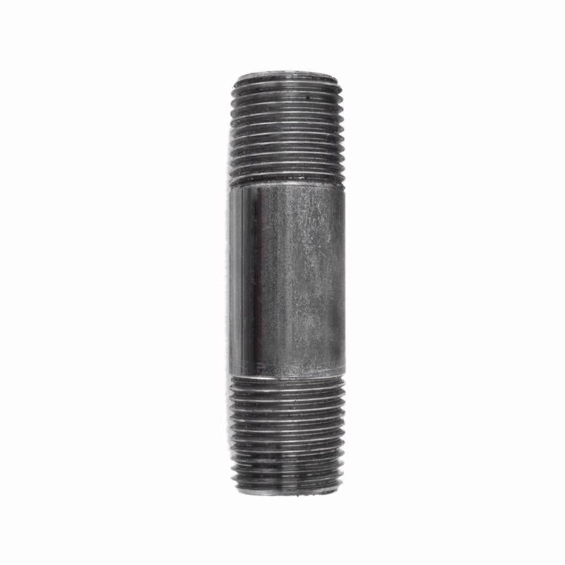 STZ Industries 1/4 in. MIP each X 1/4 in. D MIP Black Steel 3 in. L Nipple, Pack of 5