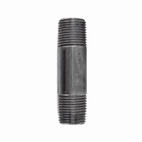 STZ Industries 1/4 in. MIP each X 1/4 in. D MIP Black Steel 3 in. L Nipple, Pack of 5