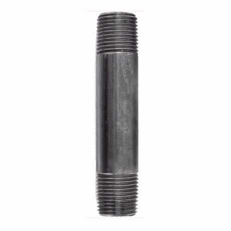 STZ Industries 1/4 in. MIP each X 1/4 in. D MIP Black Steel 4 in. L Nipple, Pack of 5