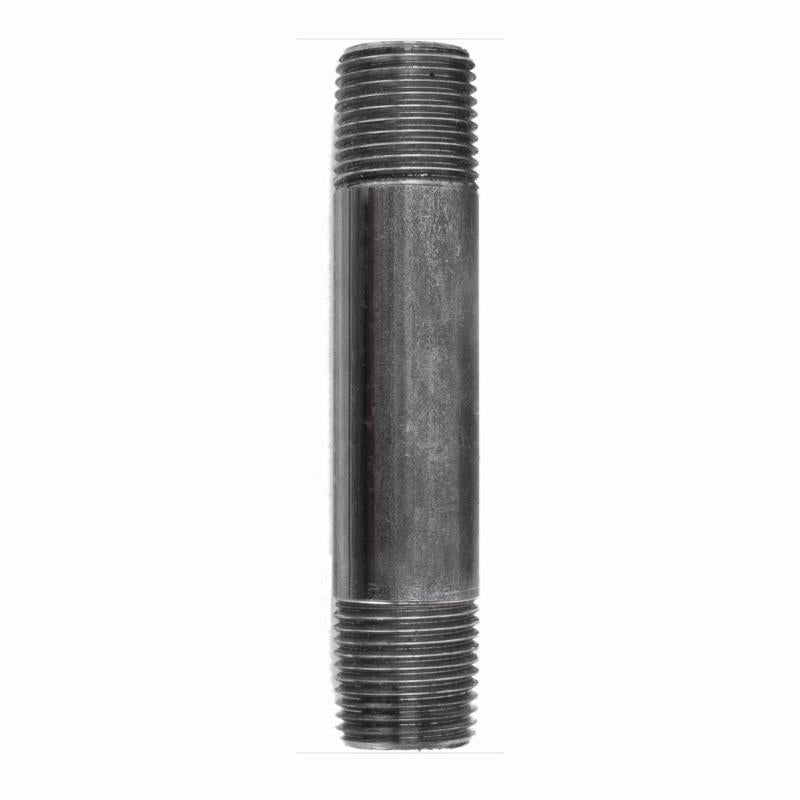 STZ Industries 1/4 in. MIP each X 1/4 in. D MIP Black Steel 4 in. L Nipple, Pack of 5
