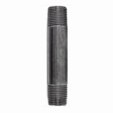 STZ Industries 1/4 in. MIP each X 1/4 in. D MIP Black Steel 4 in. L Nipple, Pack of 5