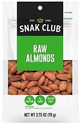 Snak Club CSU29238 Raw Almond, Pack of 6