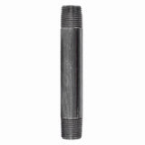 STZ Industries 1/4 in. MIP each X 1/4 in. D MIP Black Steel 5 in. L Nipple, Pack of 5